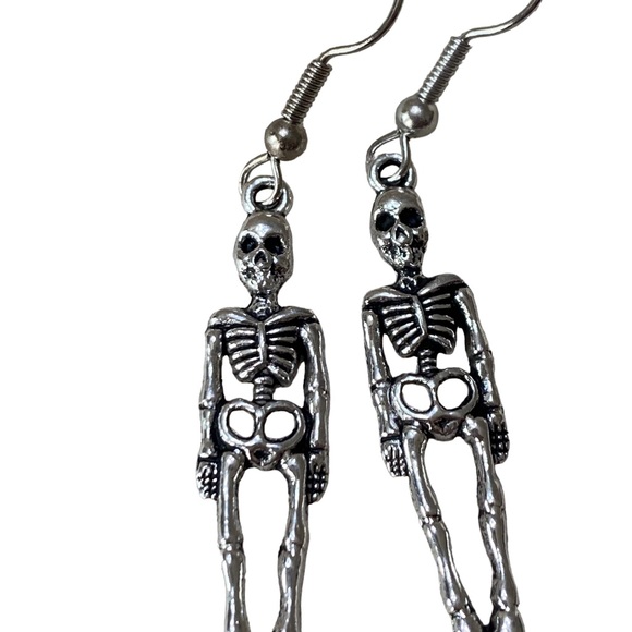 Skeleton Earrings unisex - Picture 3 of 4